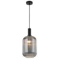 Telbix-Bonura 14 Pendant &  20 Pendant - Clear Nickel / Smoke Black   